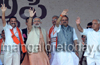 Mangalore: Congress - a burden on the nation: Narendra Modi at Bharatha Gellisi rally in city